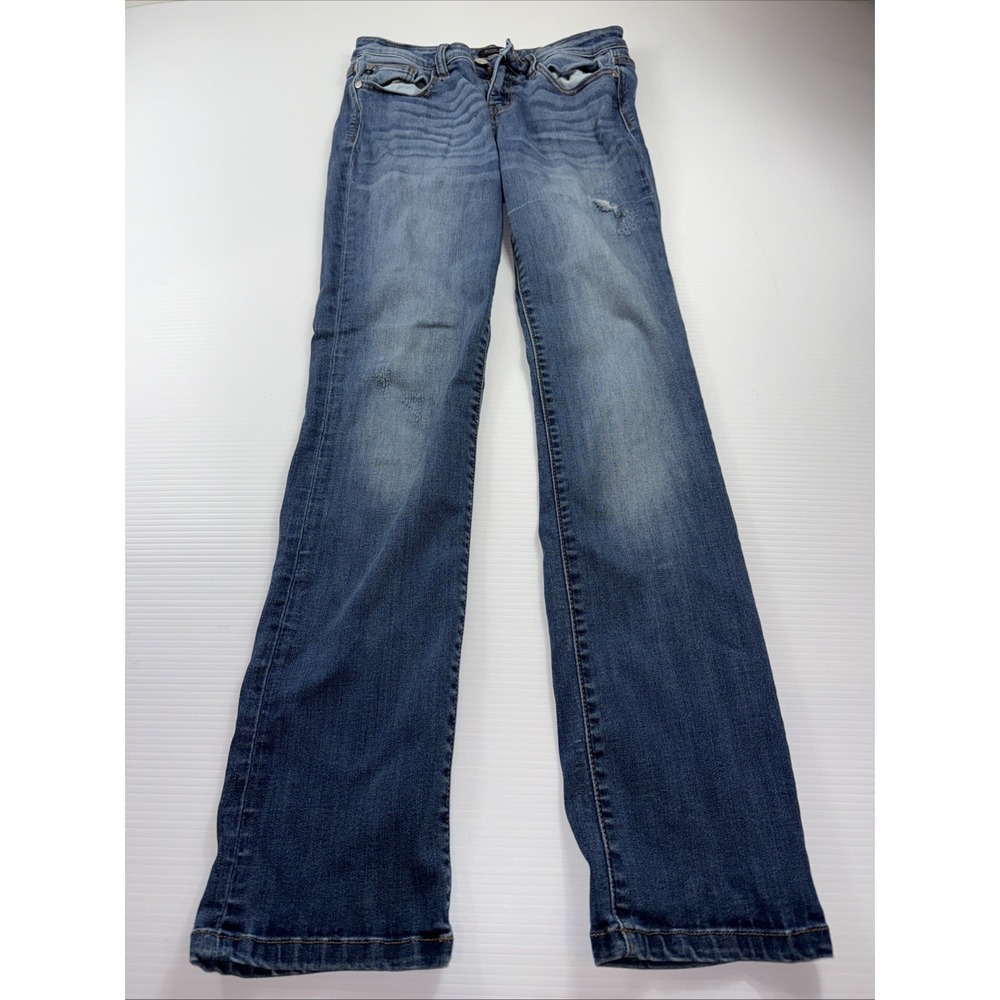 Judy Blue Skinny Fit Jeans Womens 9/29 Blue Distressed Blue
